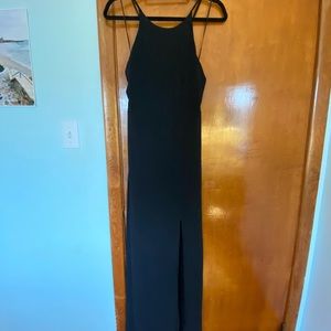 EXPRESS elegant cross back sleeveless maxi dress